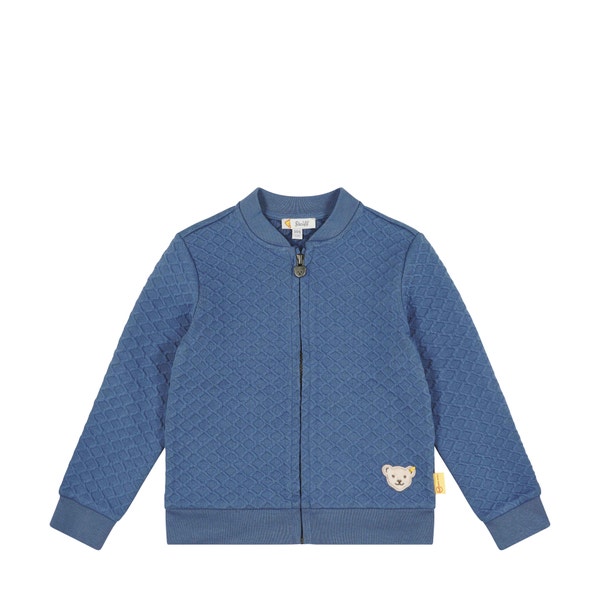 Sweatjacke, mittelblau für Mädchen