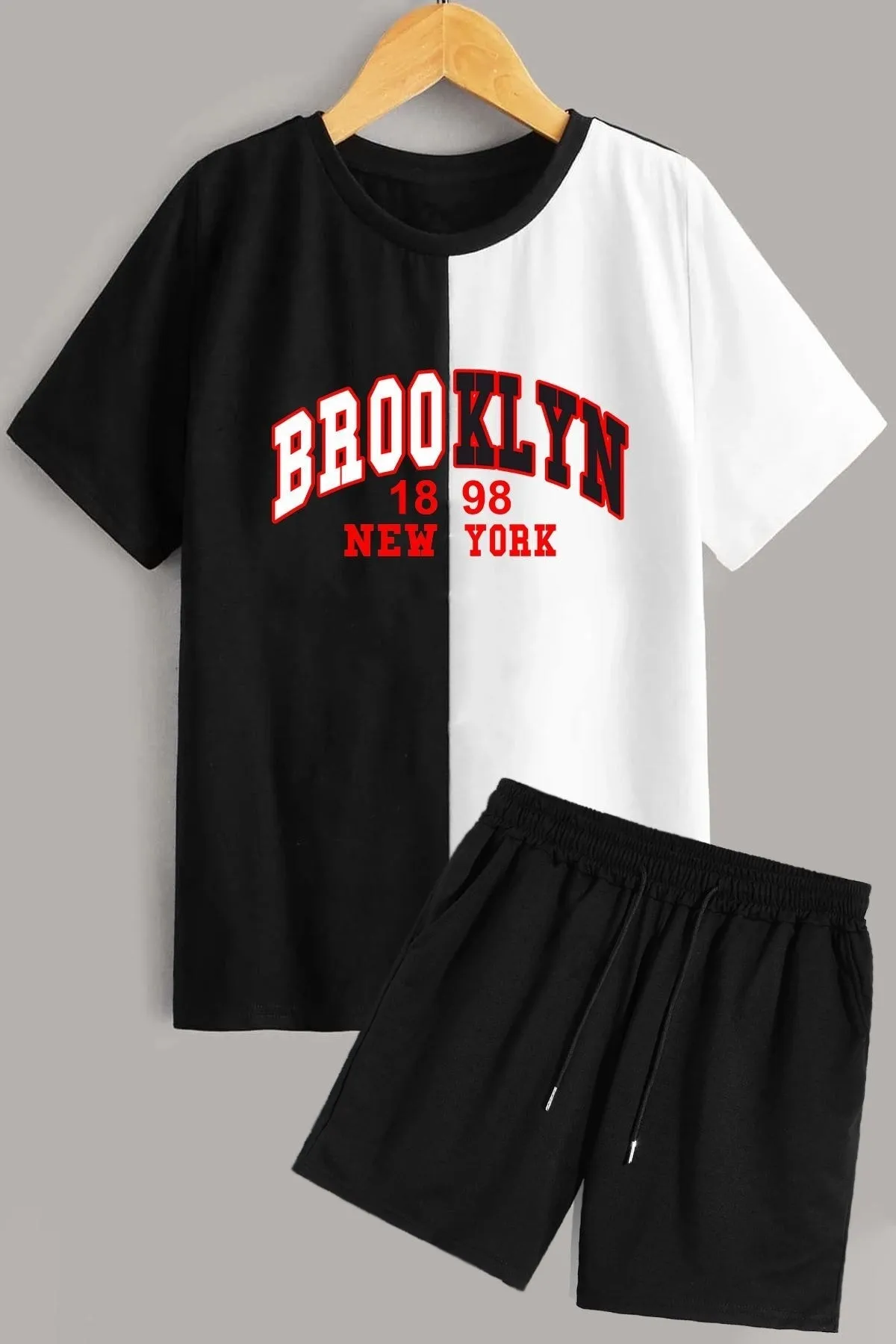 trendypassion  Brooklyn Shorts T-Shirt-Trainingsanzug-Set
