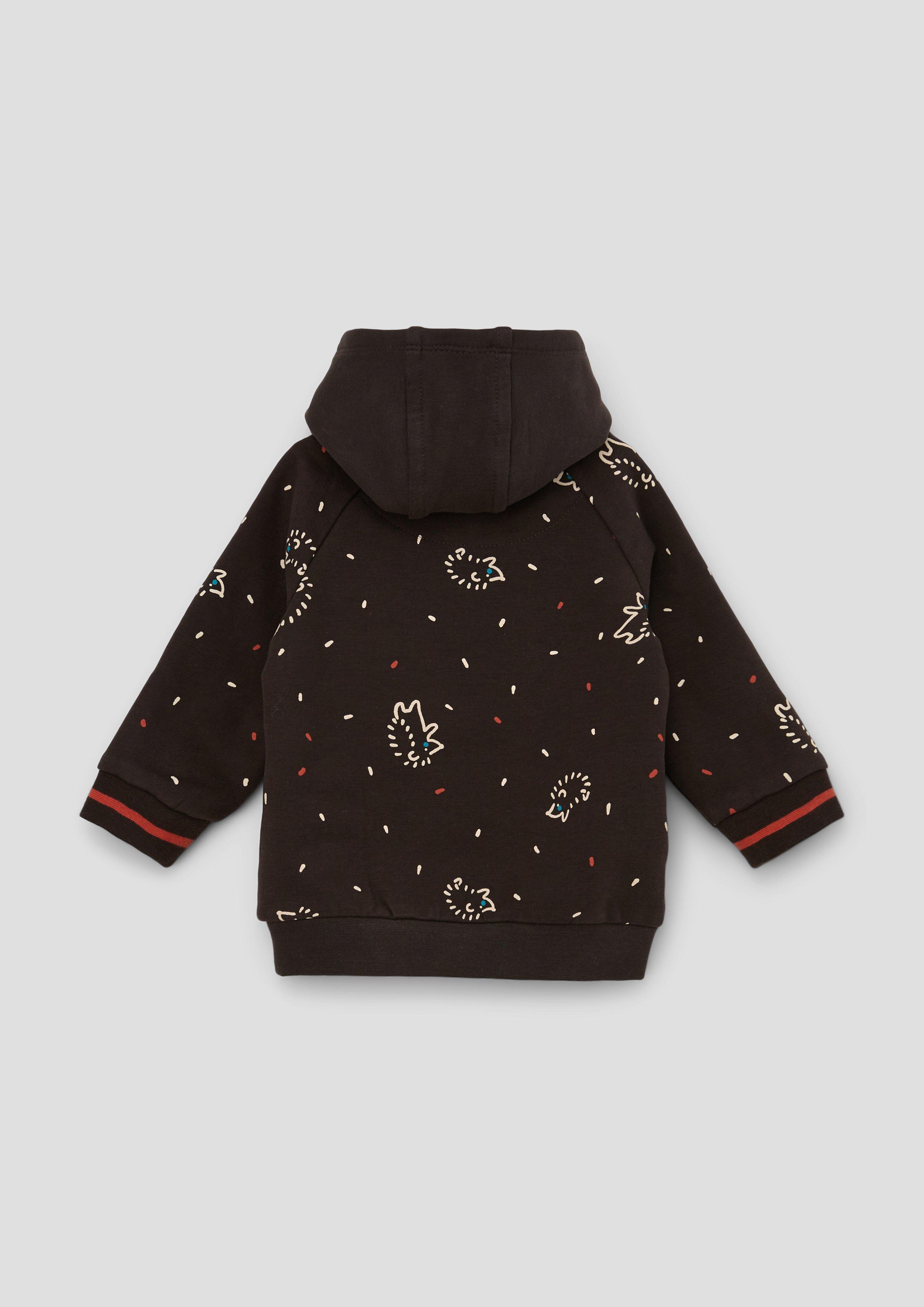 Kapuzensweatshirt mit Allover-Print  2133957-89A2