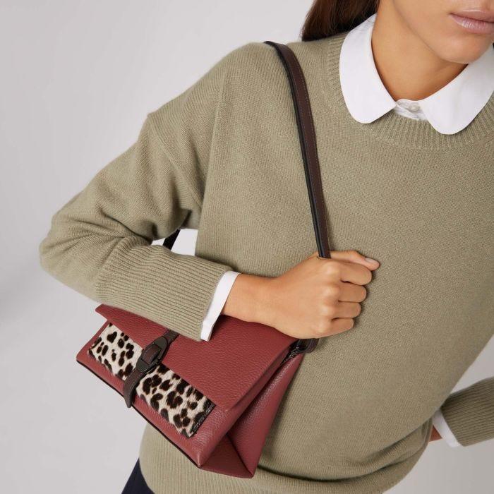 Coccinelle Dorian Multimaterial Pony Animalier Medium