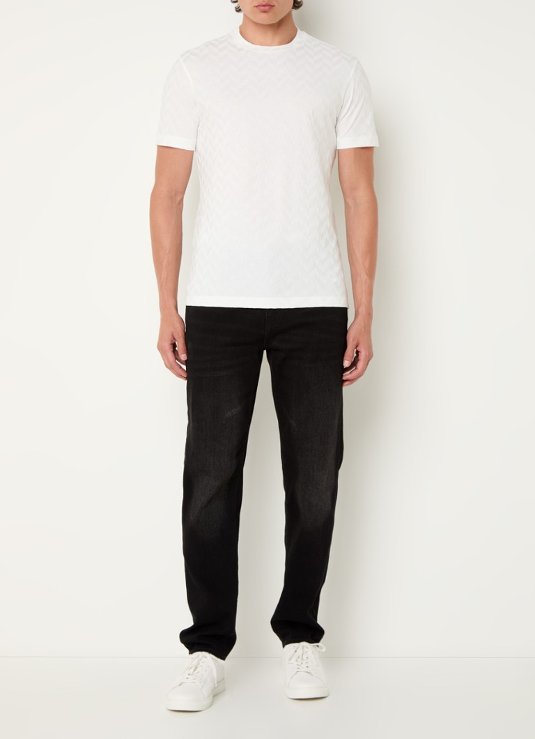 Tricou texturat și elastic Emporio Armani