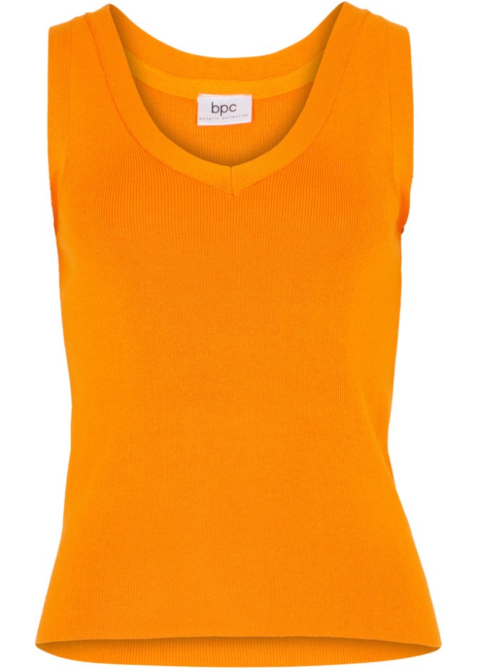 Leichtes Stricktop mit V-Ausschnitt