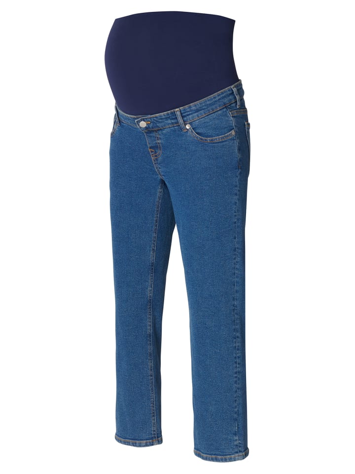 Noppies Straight Umstandsjeans Hawa in Medium Blue Wash günstig kaufen