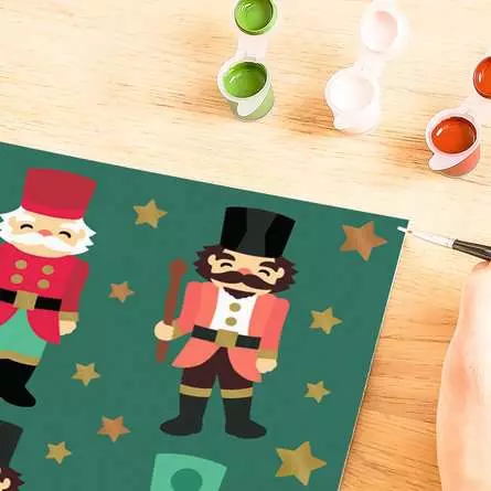 CreArt Christmas Nutcracker Delight - Malen nach Zahlen für Erwachsene