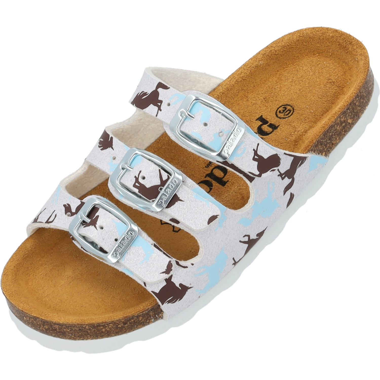 Palado Kids Capri G Print, Pantoletten, Kinder, Weiß Unicorn