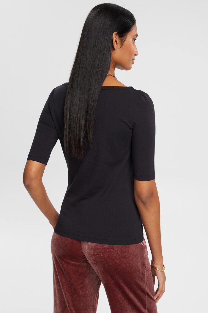 Jersey-T-Shirt mit aufgenähtem Logo