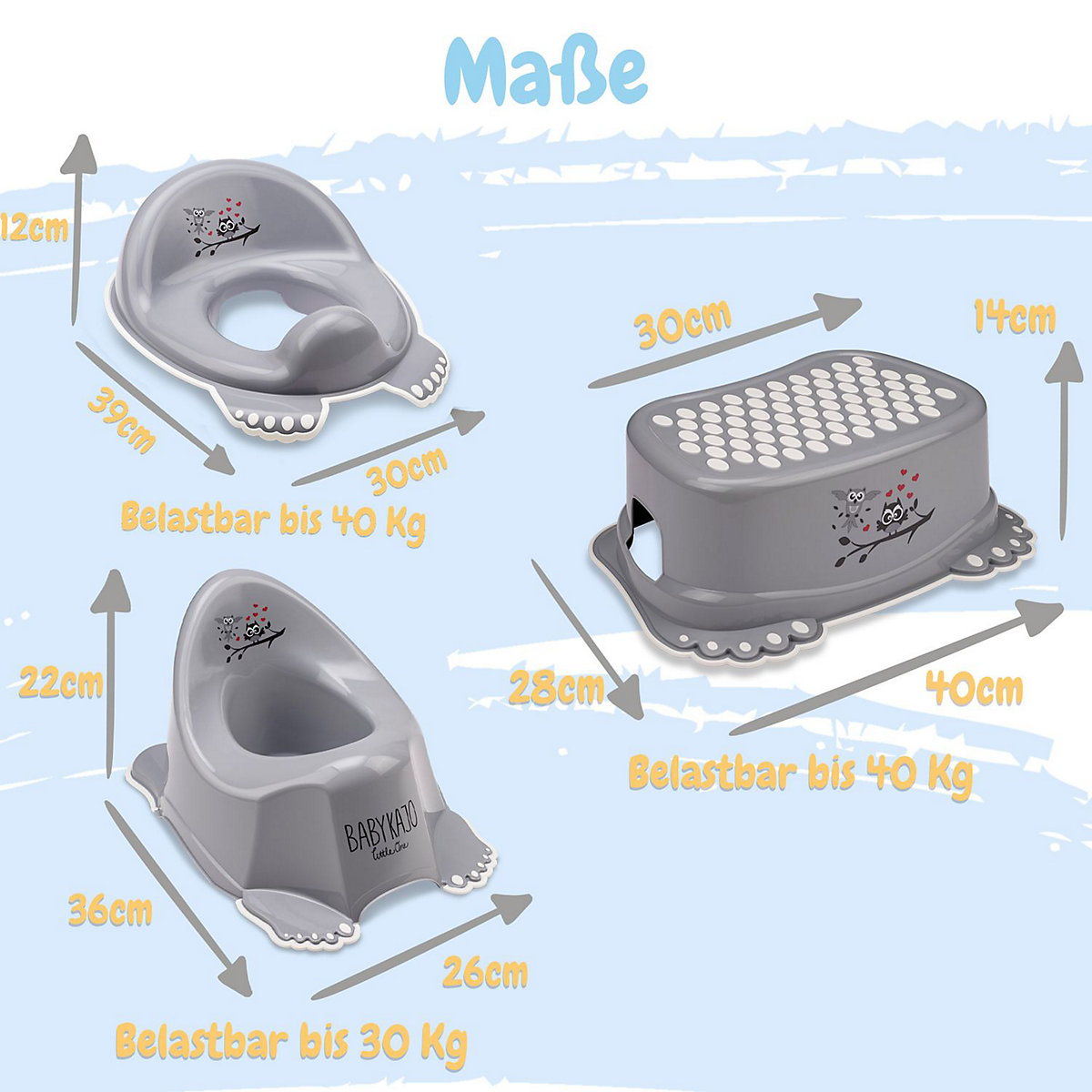 Töpfchen Set 3-Teilig
