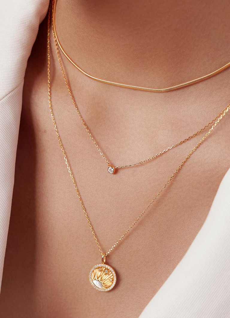 Ania Haie  Solitaire ketting M verguld