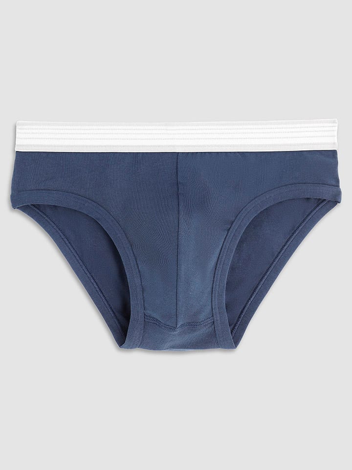 COTONELLA 2er-Set: Slips in Grau/ Dunkelblau günstig kaufen