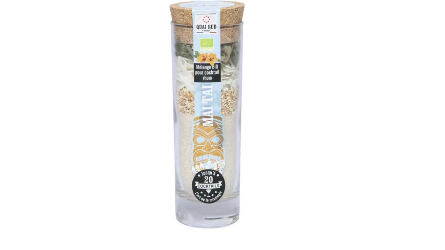 Quai Sud Bio Cocktail Zubereitung für Mai Tai im Cocktailglas 95 g