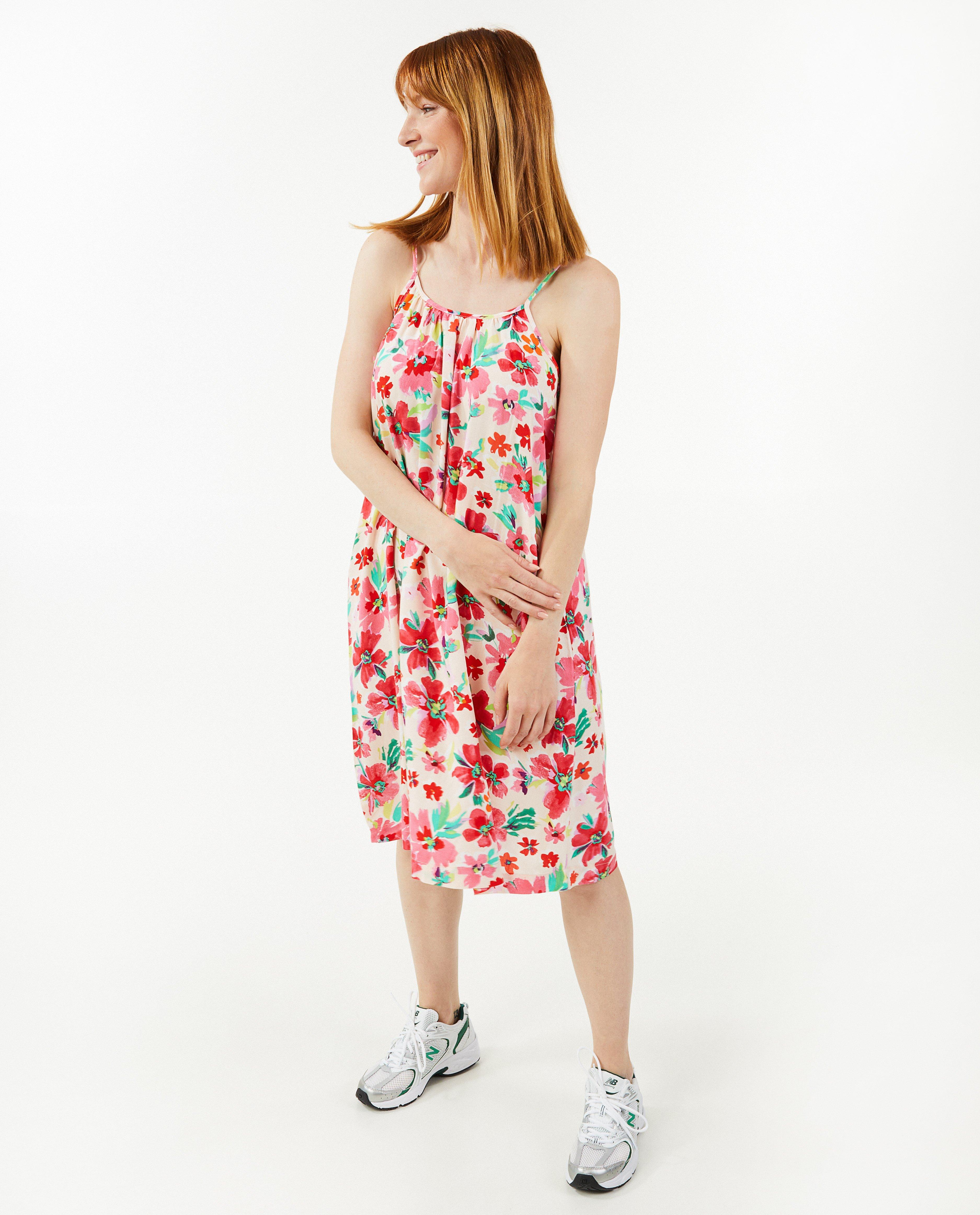 Rochie Sora cu imprimeu floral roz deschis