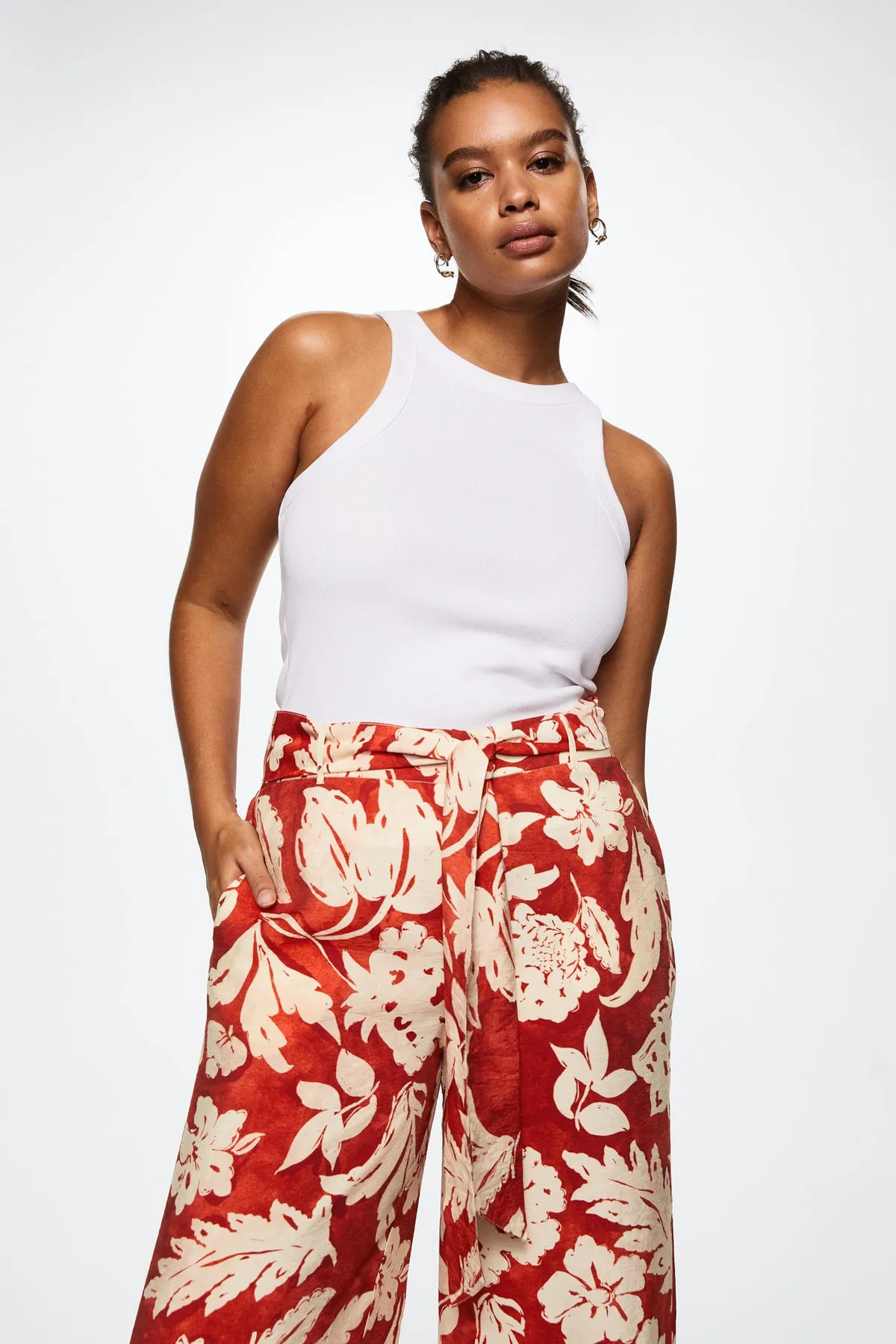 MANGO  Orange Damenhose 37000381