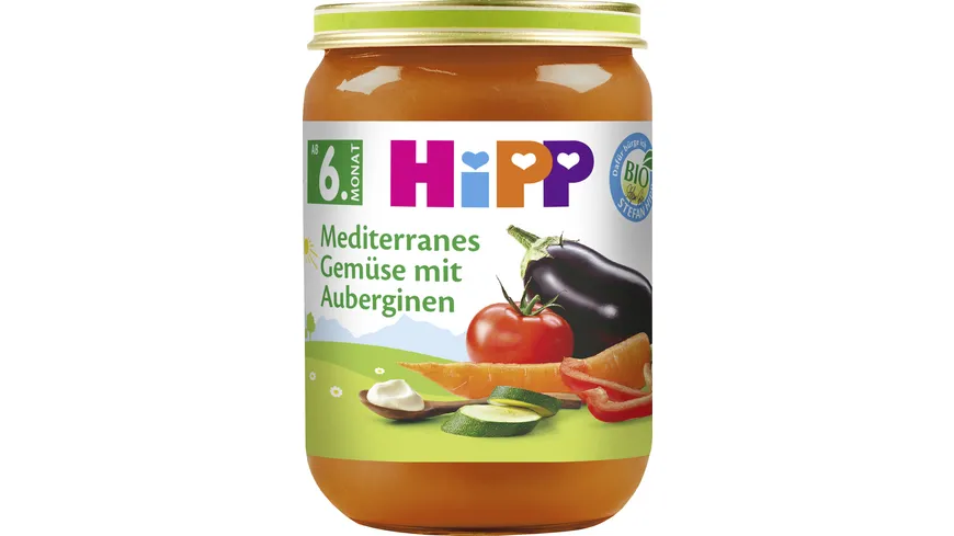 HiPP Gemüse 190g: Mediterranes Gemüse mit Auberginen 190 g