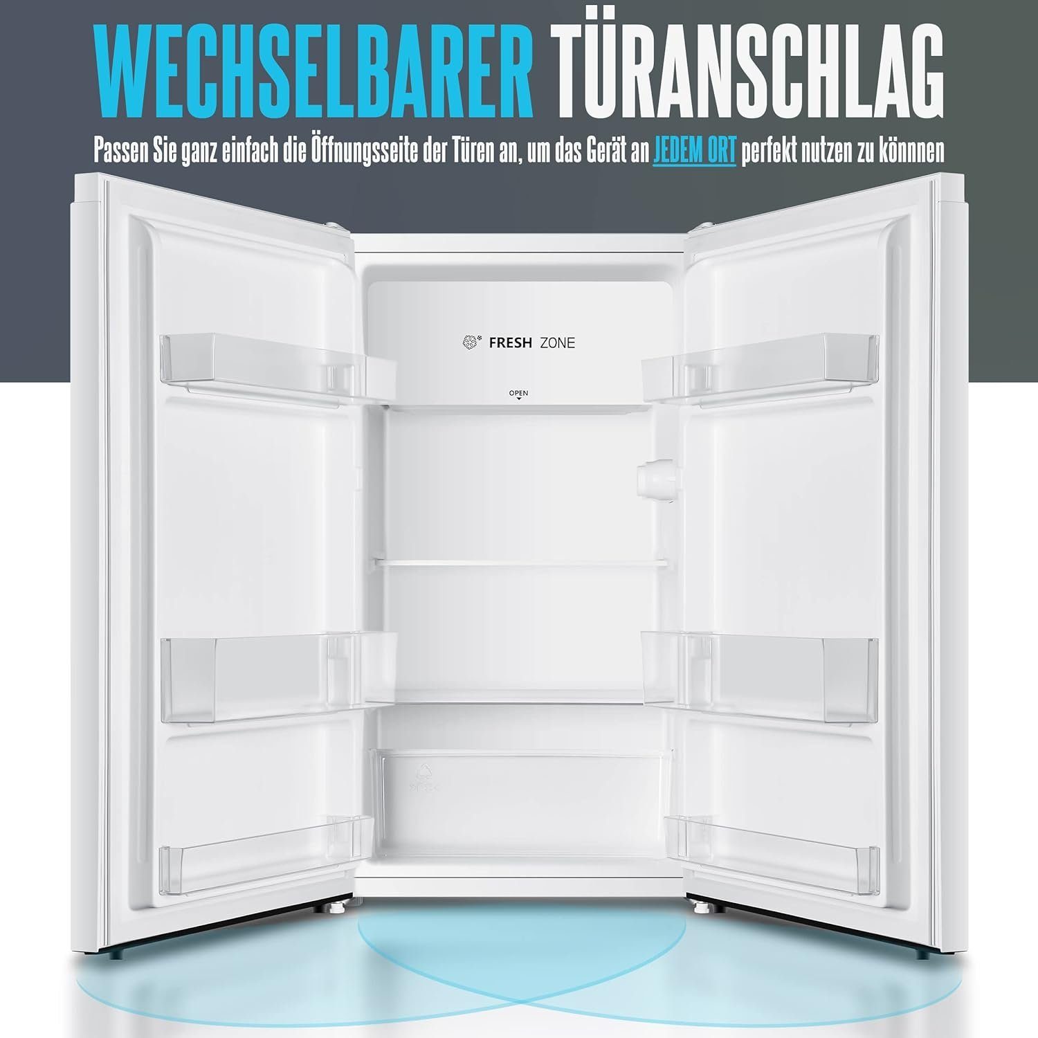 Heinrich´s Getränkekühlschrank HKS 4289 W, 84.5 cm hoch, 57.5 cm breit, Mini Kühlschrank Getränkebar
