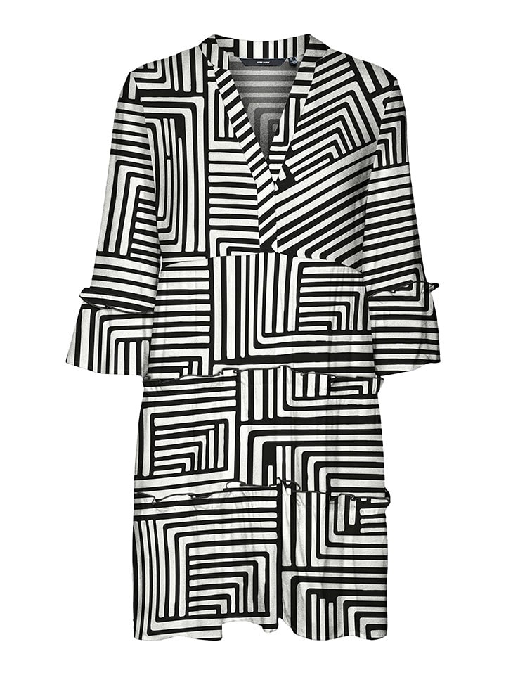 Vero Moda Kleid in Weiß/ Schwarz günstig kaufen