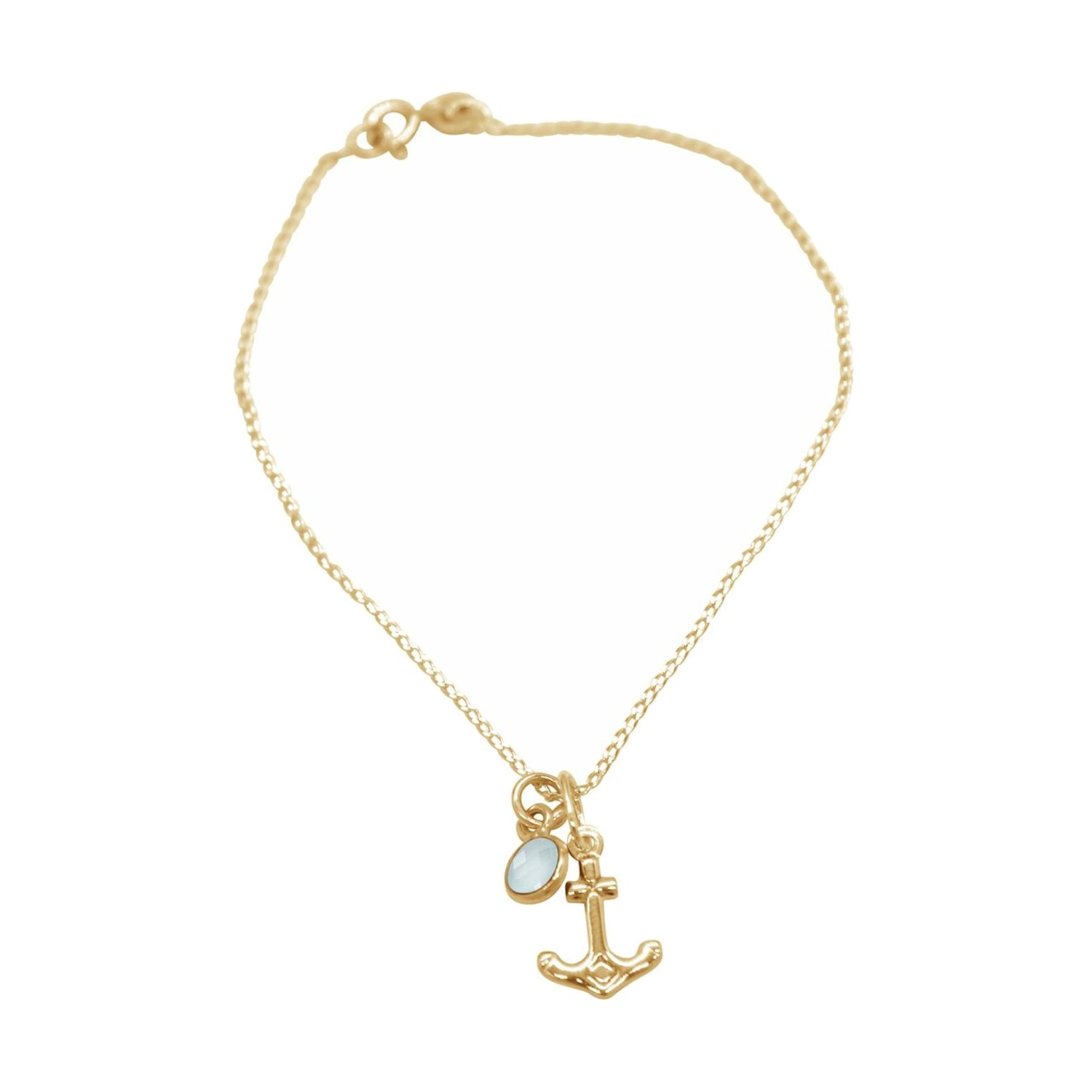 Armband 'Anker - Chalcedon'