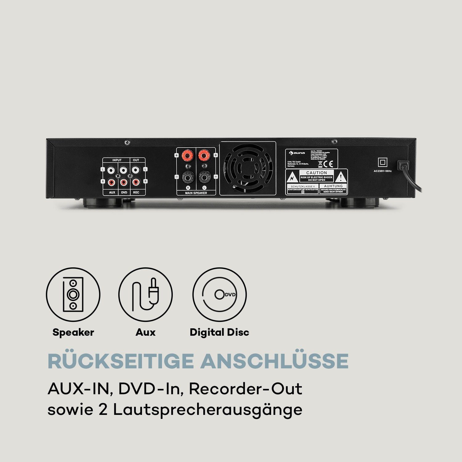 Auna AMP-9200 BT Audioverstärker