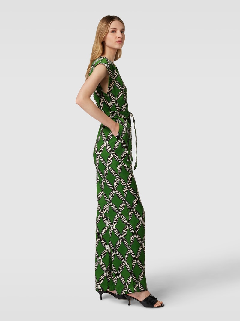 Jumpsuit mit Allover-Muster Modell 'CADENA' in grün