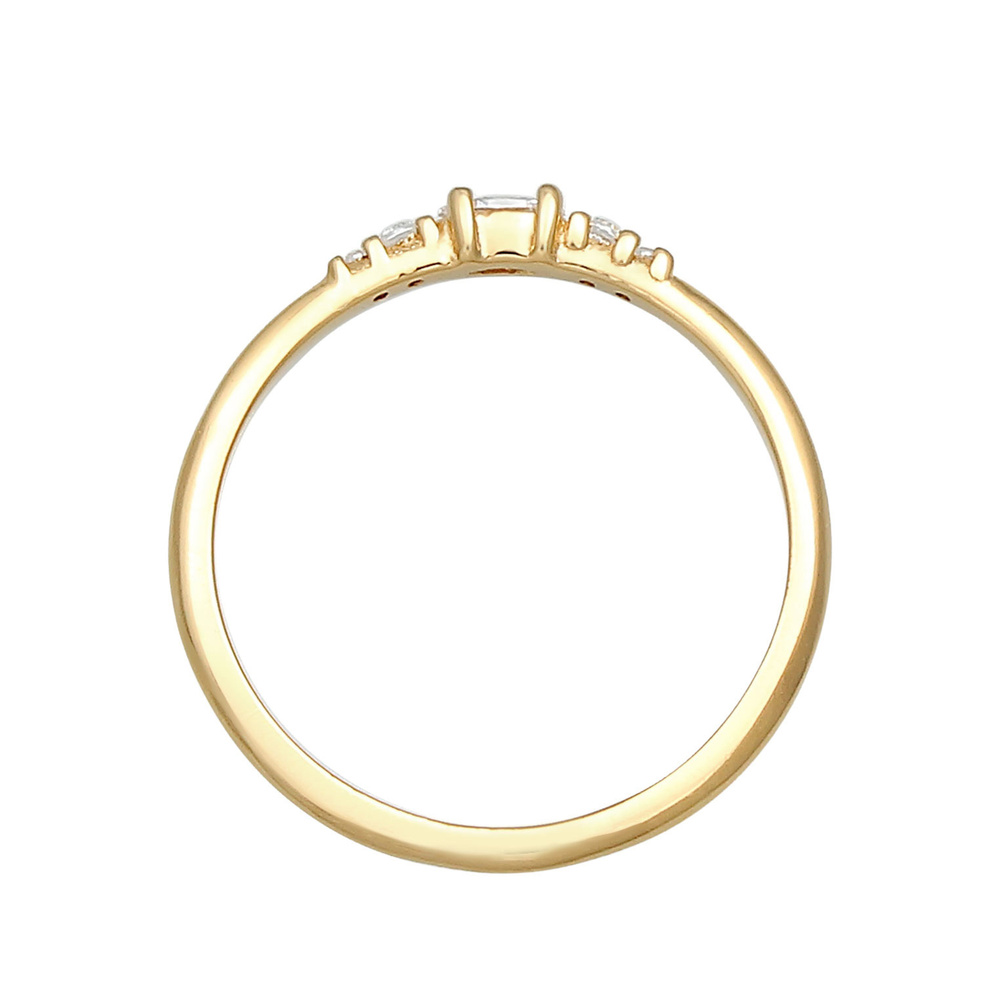 Elli Elli Bague Femmes Marquise Élégante Fiançailles avec Cristaux de Zirconium en Arg Bague