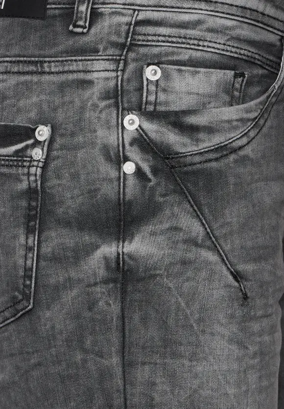 CECIL Graue Loose Fit Jeans