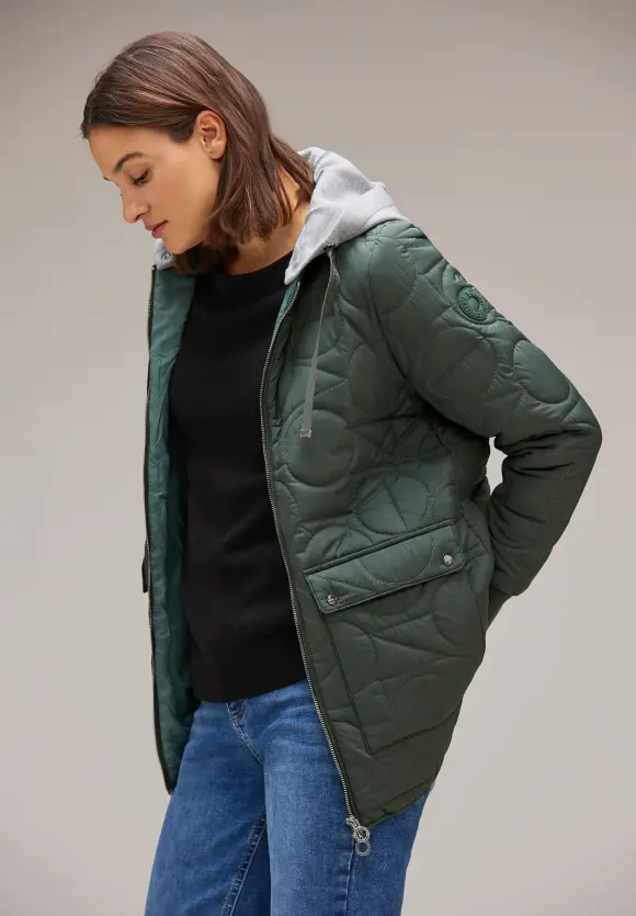 Street One Jacke mit Wording Steppung