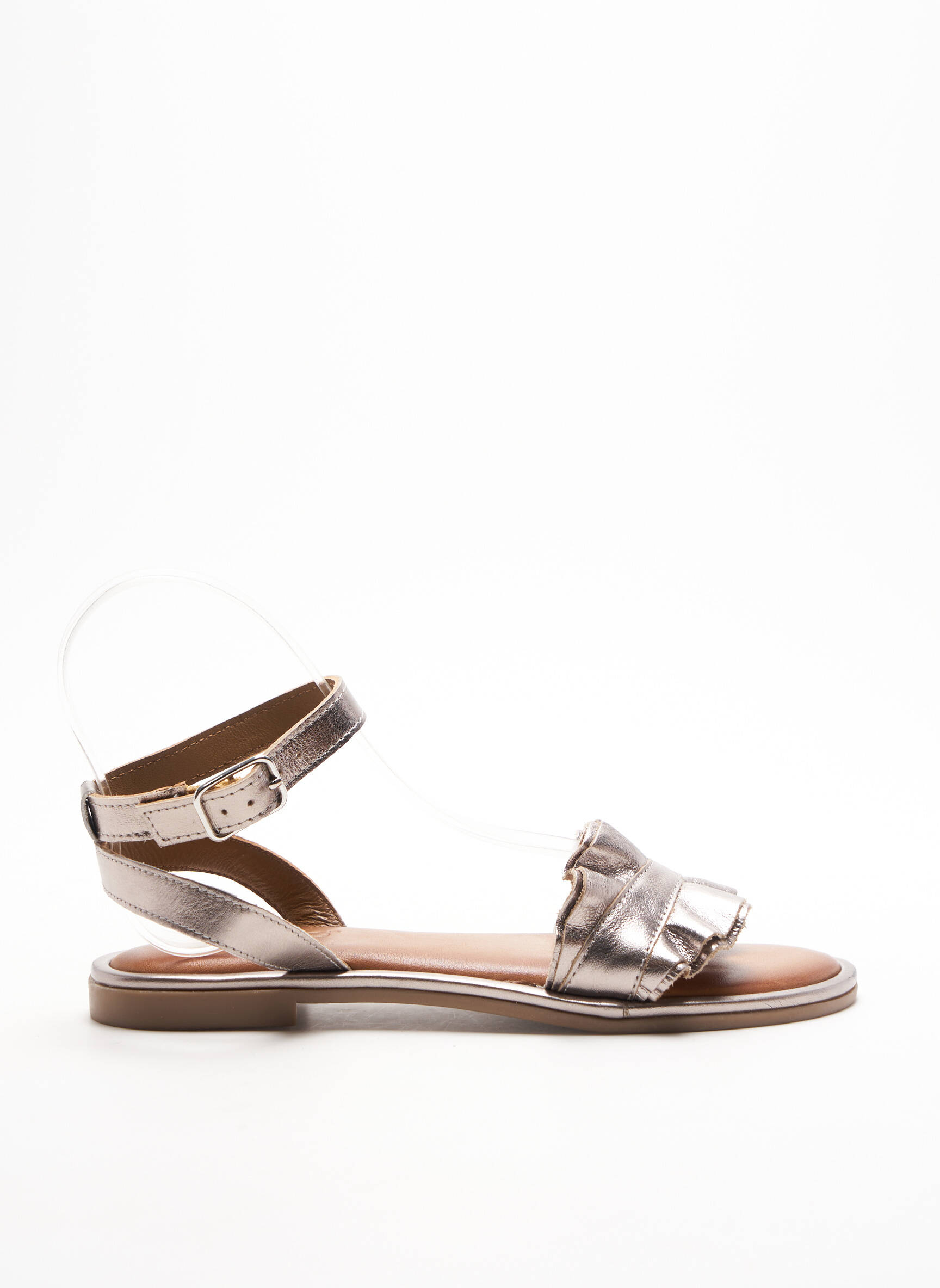 Inuovo Sandales Nu Pieds Femme couleur gris