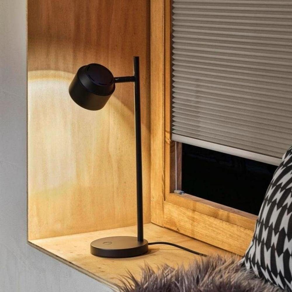 Paulmann LED Tischleuchte LED Tischleuchte Puric Pane in Schwarz 7W 400lm, keine Angabe, Leuchtmittel enthalten: Ja, fest verbaut, LED, warmweiss, Tischleuchte, Nachttischlampe, Tischlampe