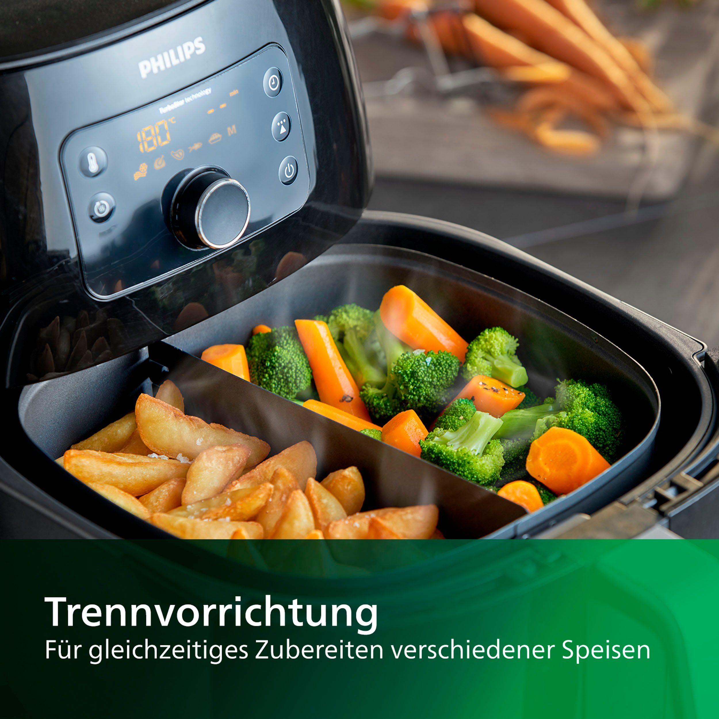 Philips Grillpfanneneinsatz HD9950/00 Party Kit für, Edelstahl, HD9654, HD9762, HD9630 HD9750 HD9650, HD9656 HD9860, HD9867 HD9870