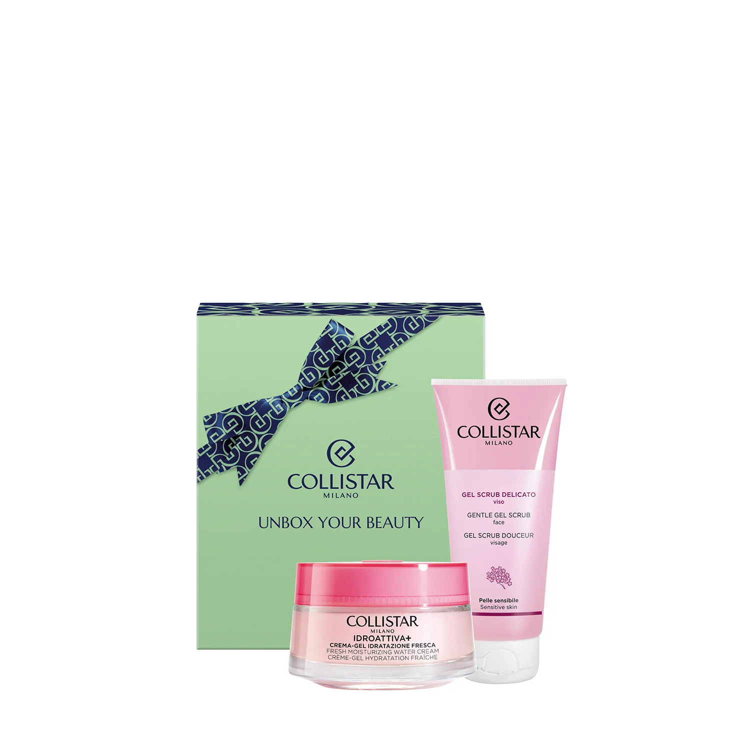 Idroattiva+ Fresh Hydration Cream-Gel-sett - Fuktighetsgivende sett, fuktighetsgivende dagkrem, ansiktsrensende gel
