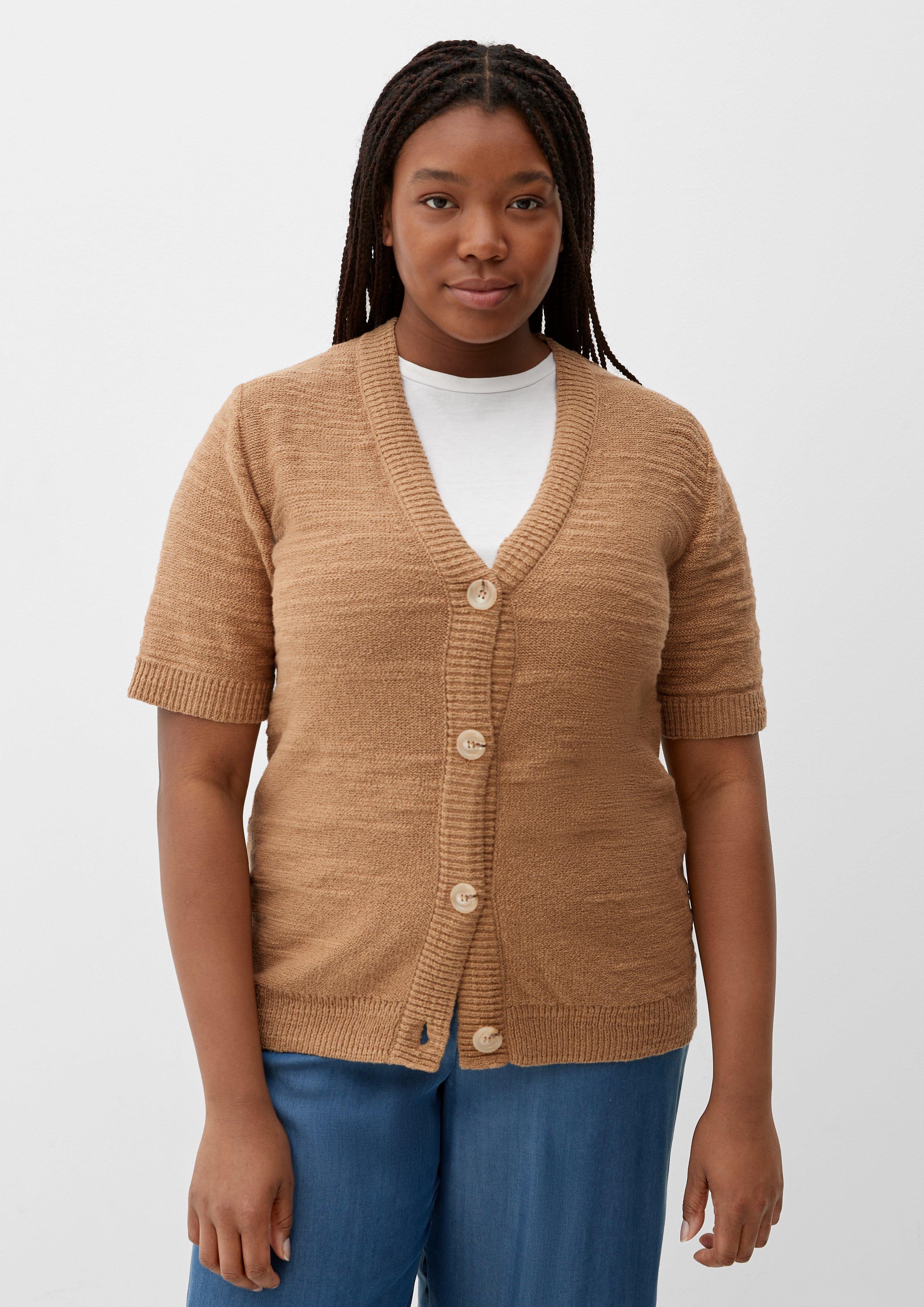 Strickjacke mit halben Ärmeln  2133208-8232