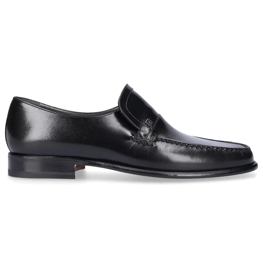 Moreschi - Slipper Kalbsleder - schwarz