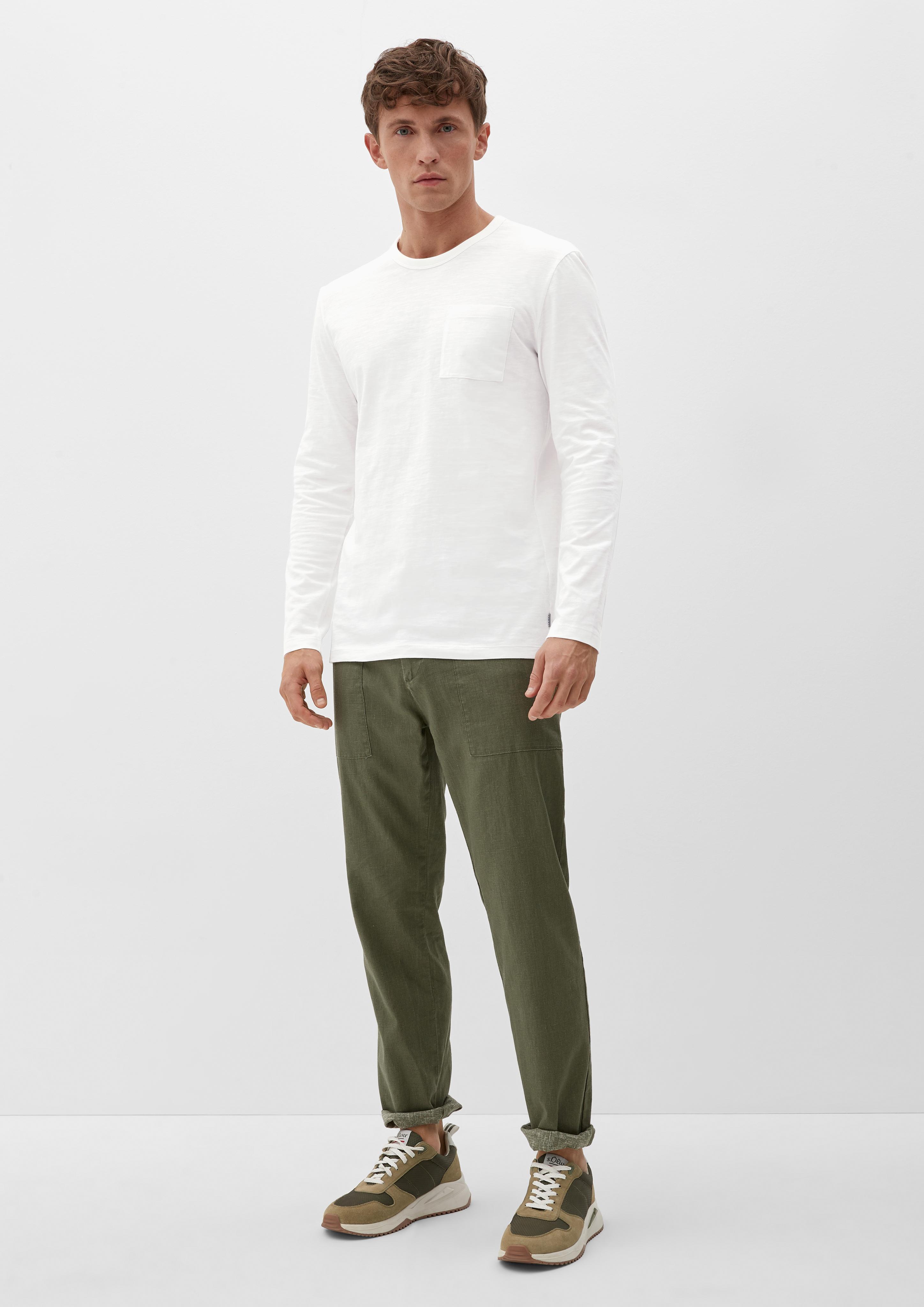 Longsleeve mit Flammgarnstruktur  2129144-0120