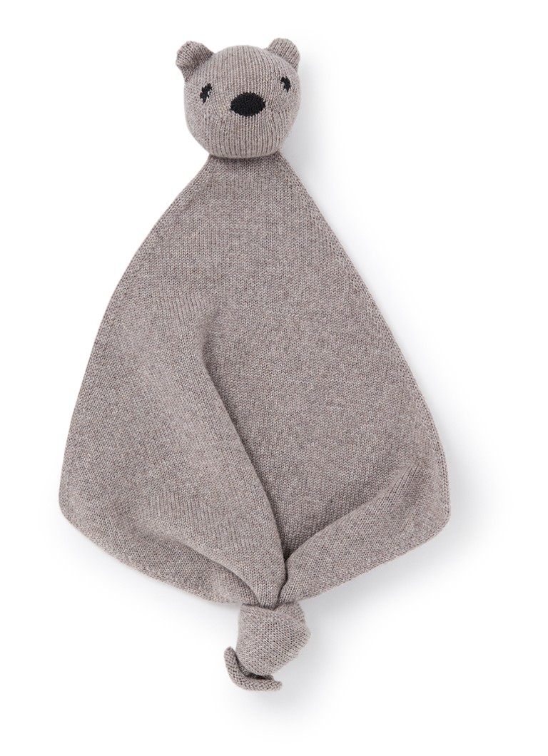 Pătură moale Teddy Tokki, confecționată din lână merinos albă.
