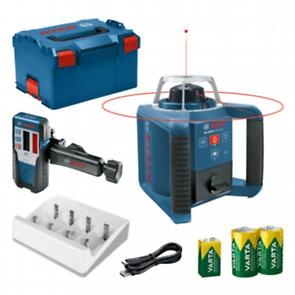 Set laser rotativ Bosch Blue 0601061505 GRL 300 HV 1x baterie 9V, 2x baterie 1.2V și încărcător în L-BOXX