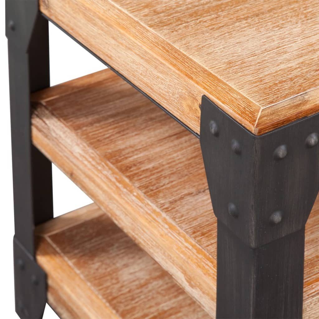 vidaXL Wohnzimmer-Set 3-tlg. Wohnzimmermöbel-Set Akazienholz Massiv, (3-St)