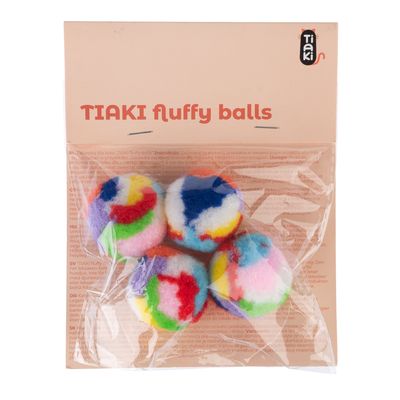 TIAKI Katzenspielzeug-Set Flauschbälle