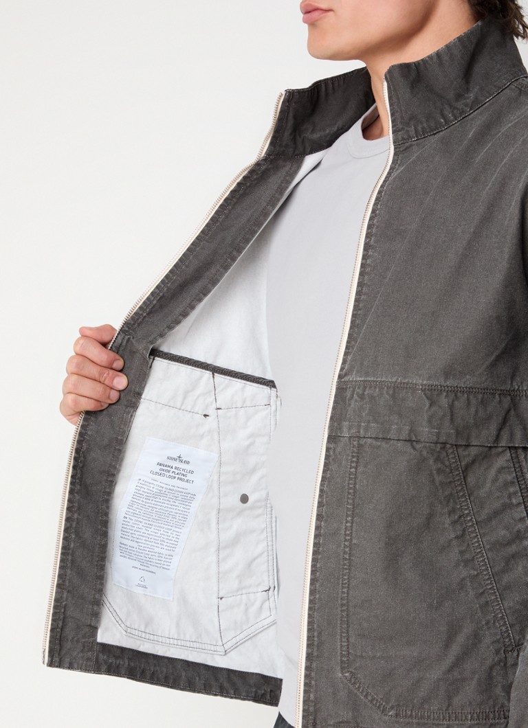 Μπουφάν Stone Island 460T1 με καπιτονέ τσέπες και λογότυπο