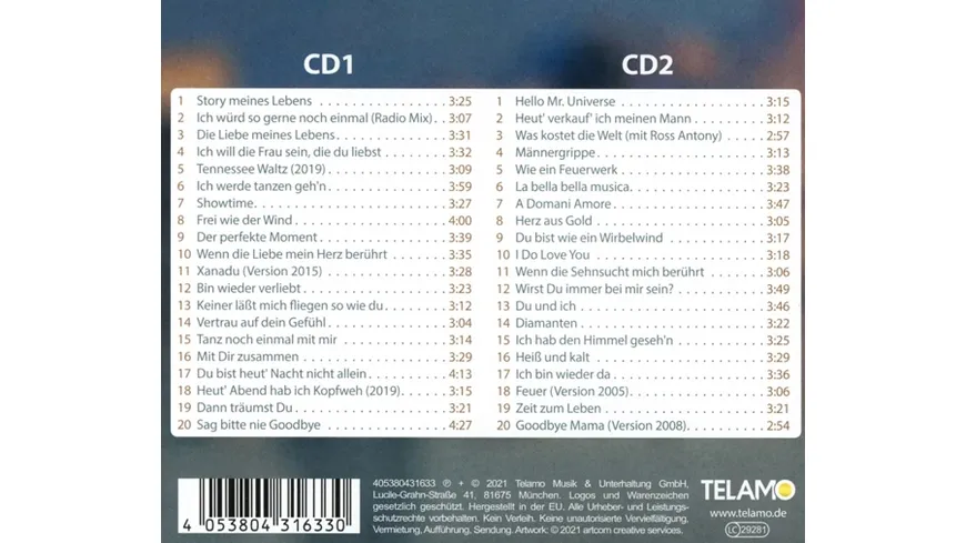 Story meines Lebens(Meine schönsten Lieder mit Gef Meine schönsten Lieder mit Gef