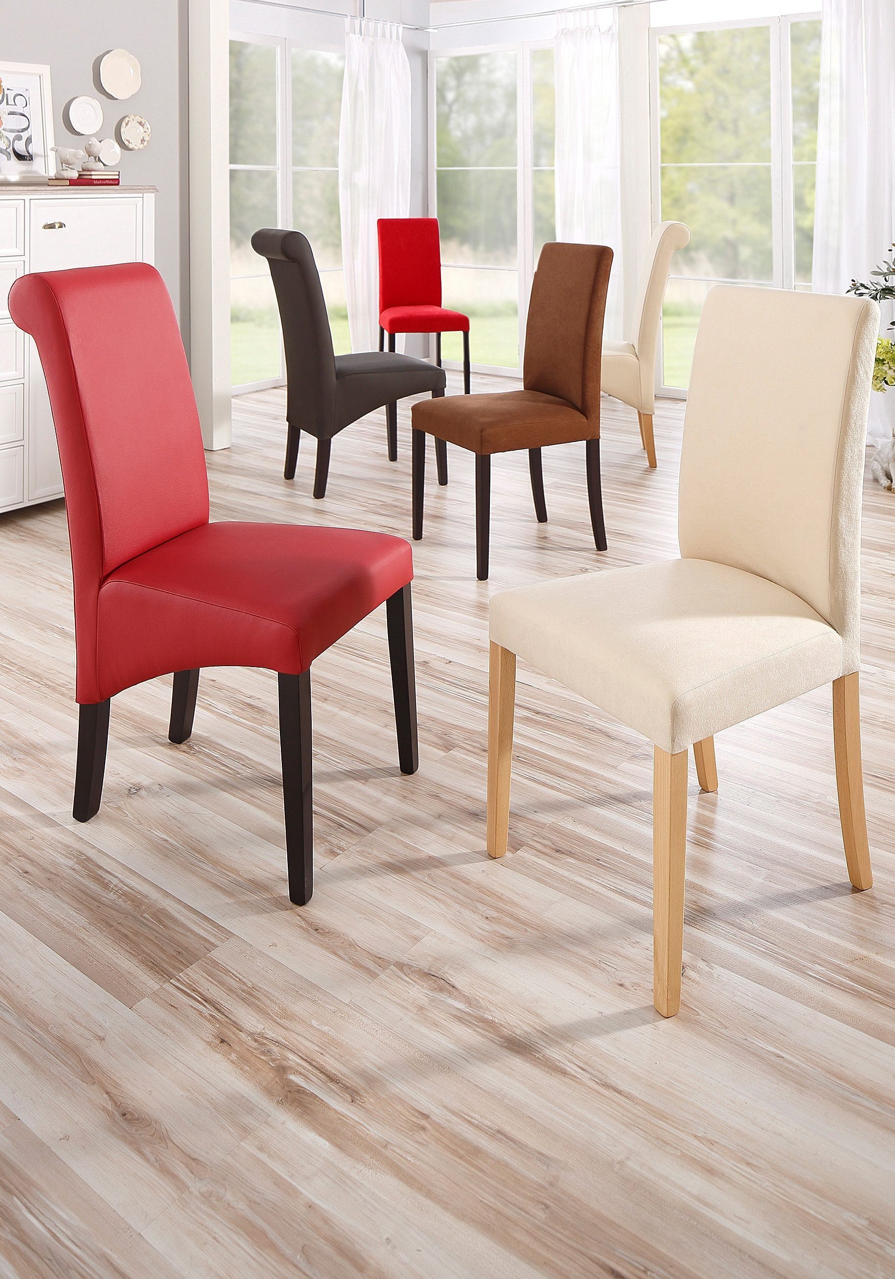 Home affaire 4-Fußstuhl Rito (Set, 2 St), im 2er, 4er oder 6er-Set