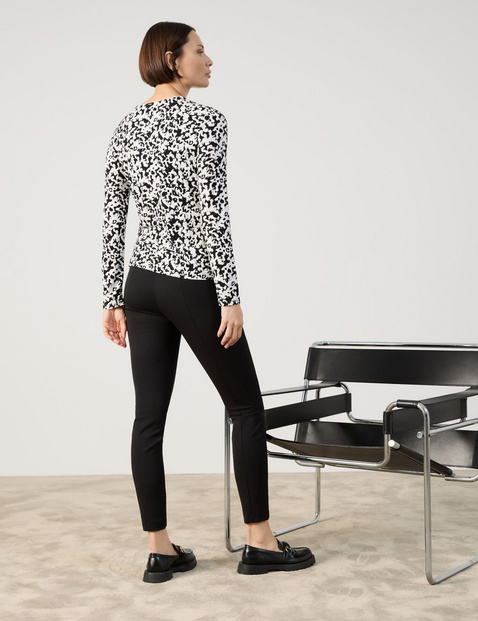 Langarmshirt mit Allover-Print
