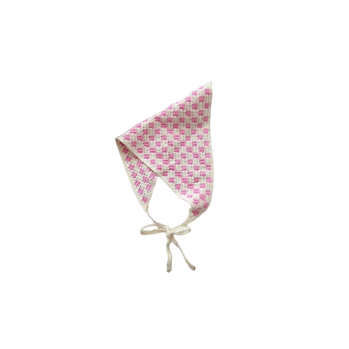 Handgehäkelter süßer Dreiecksschal Kinder-Bandana-Mütze zum Binden