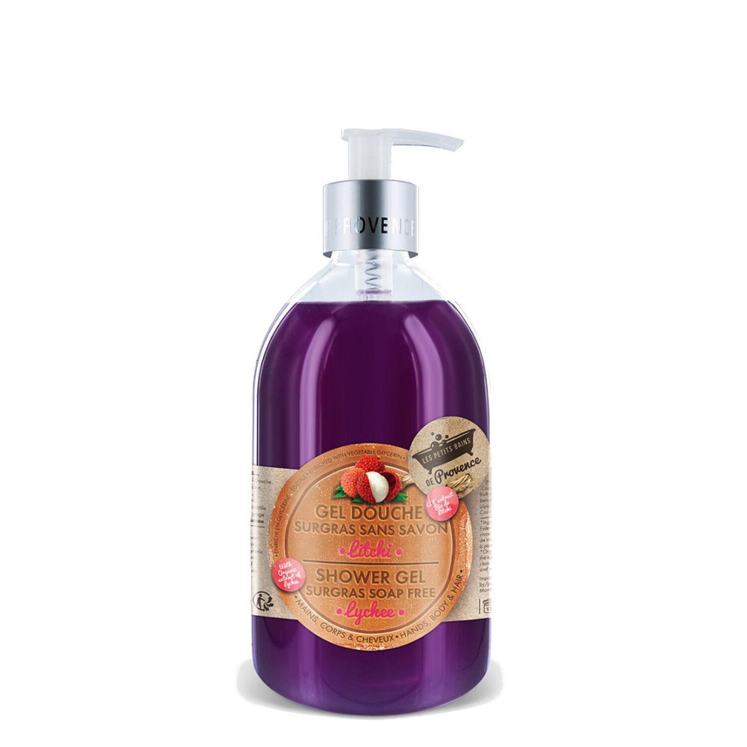 Les Petits Bains de Provence Gel Douche Surgras Sans Savon Parfum Litchi