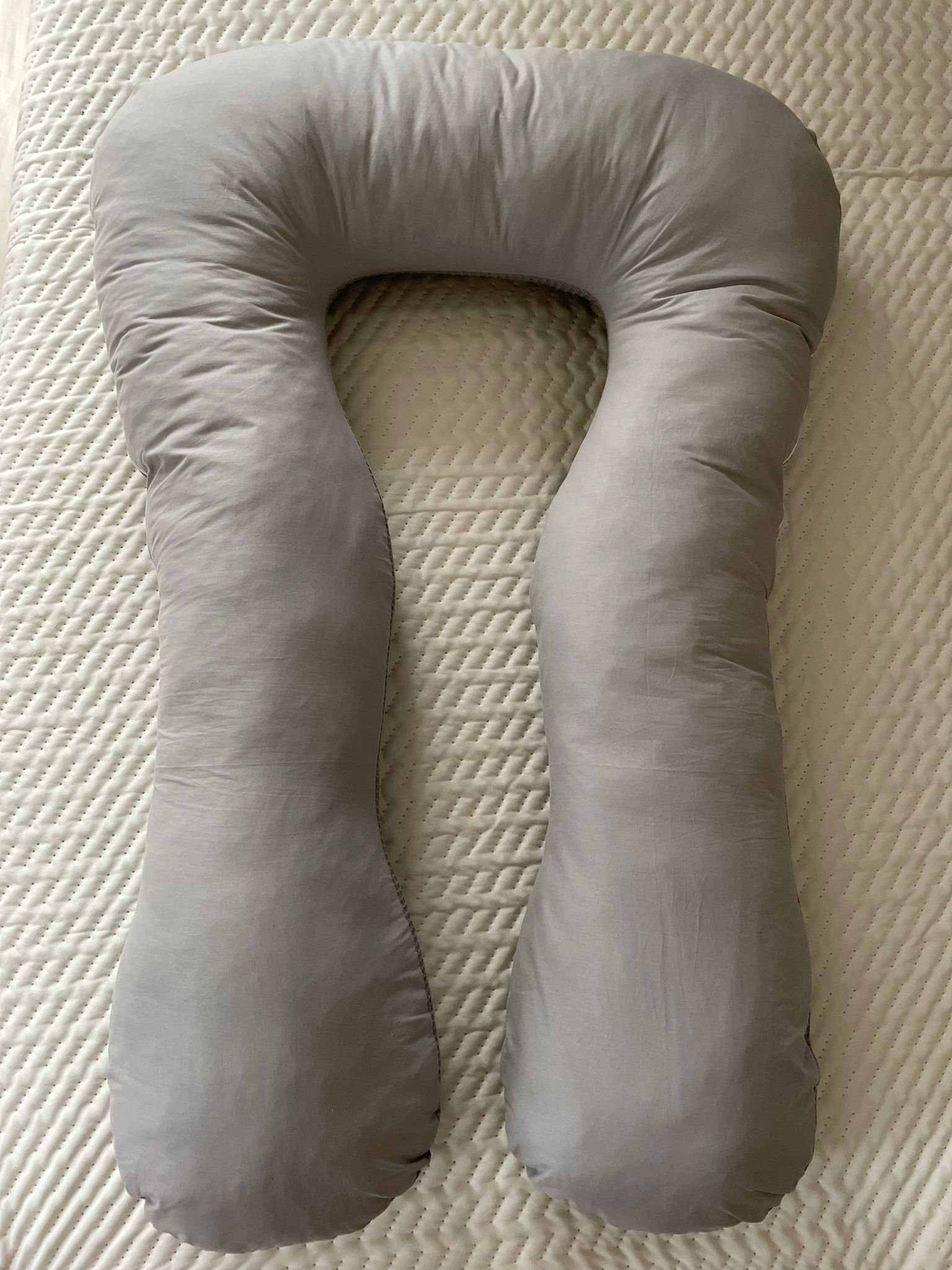 Loolay Stillkissen Schwangerschaftskissen Seitenschläferkissen Stillkissen TYP A 330cm, Attmungsaktive WAFFELPIQUE + GLATT Baumwolle XXXL Lagerungkissen; MUSTER: WAFFEL Grau/ Grau, LOOLAY® Stillkissen + Bezug, 100% Europäische Stoffe unf Kleinserien-