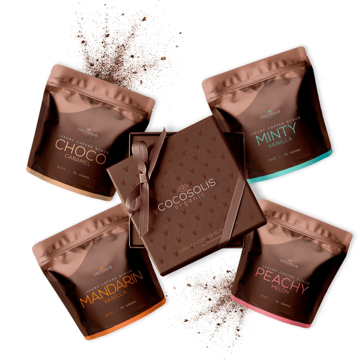 „Cocosolis“ kavos šveitiklių rinkinys 4 x 70 g