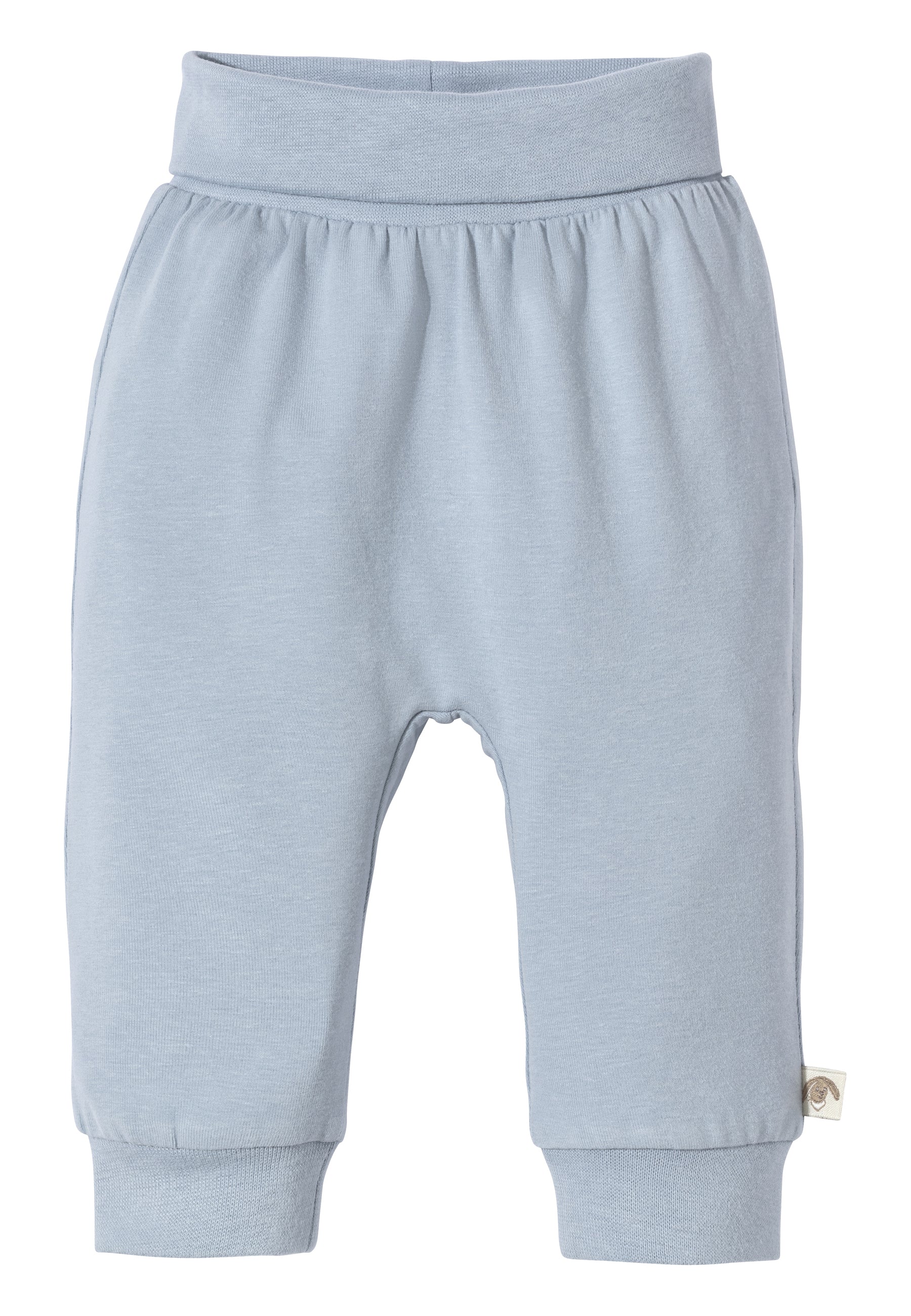 Hose Uni aus Baumwolljersey mit Elasthan in graublau