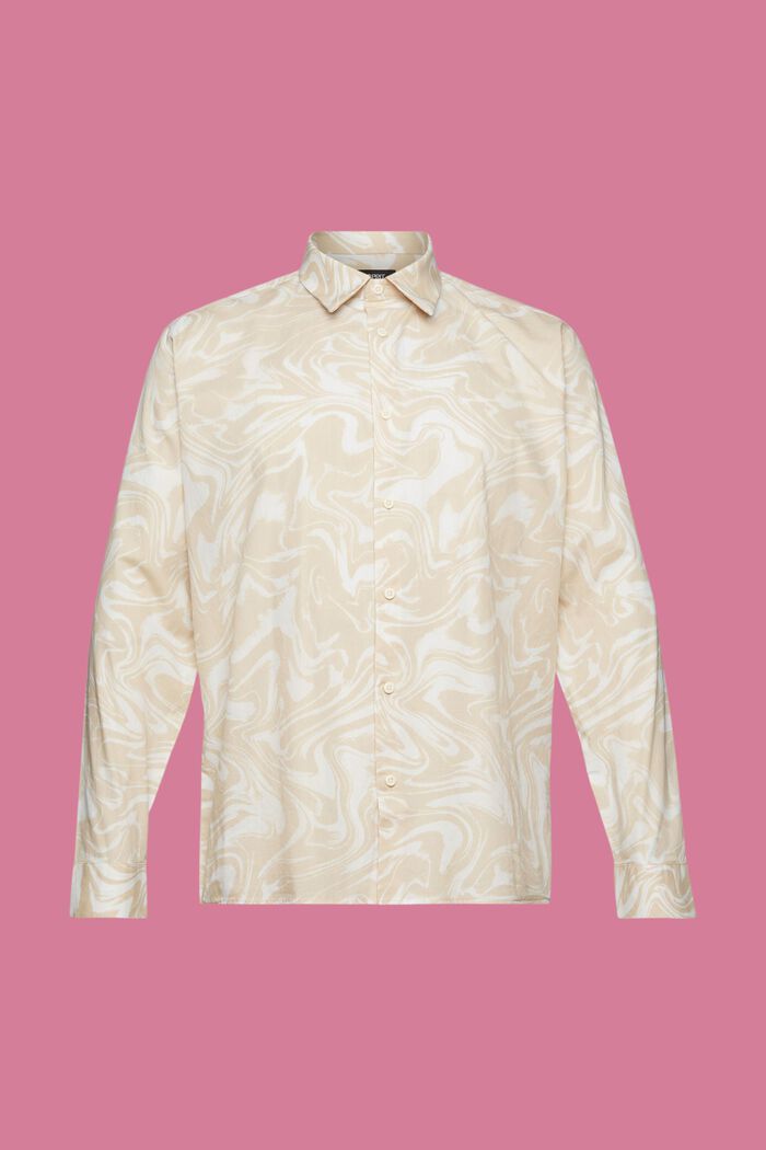 Hemd mit wellenförmigem Retro-Print