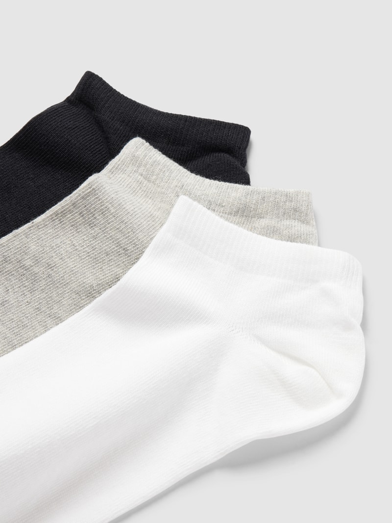 Socken mit Label-Print im 3er-Pack in mittelgrau