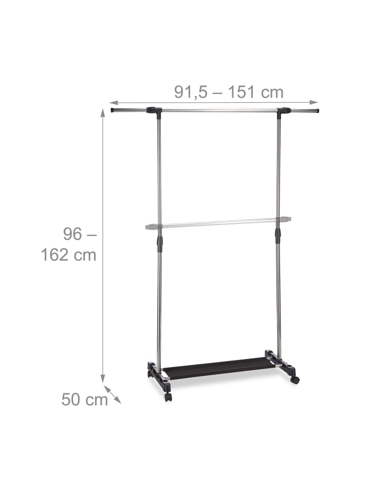 relaxdays Kleiderständer in Silber günstig kaufen onesize