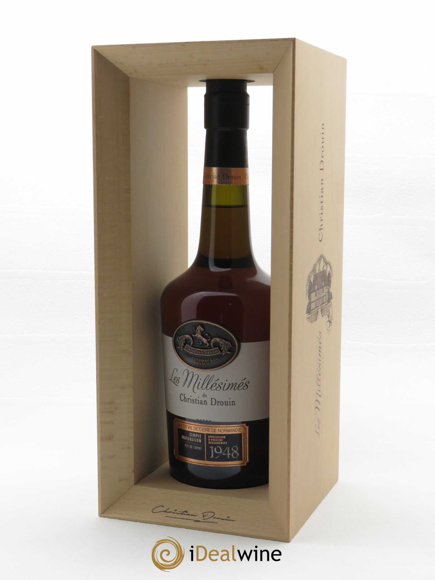 Calvados Christian Drouin Pays d'Auge (70cl) 1948 - Lot de 1 Bouteille