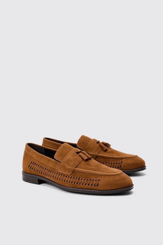 Loafer aus Wildlederimitat